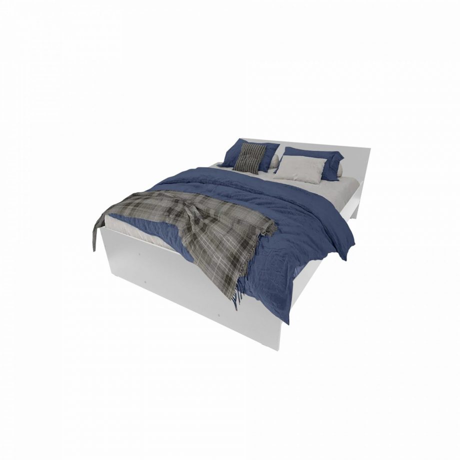 Двуспальная кровать Милано 160 белый